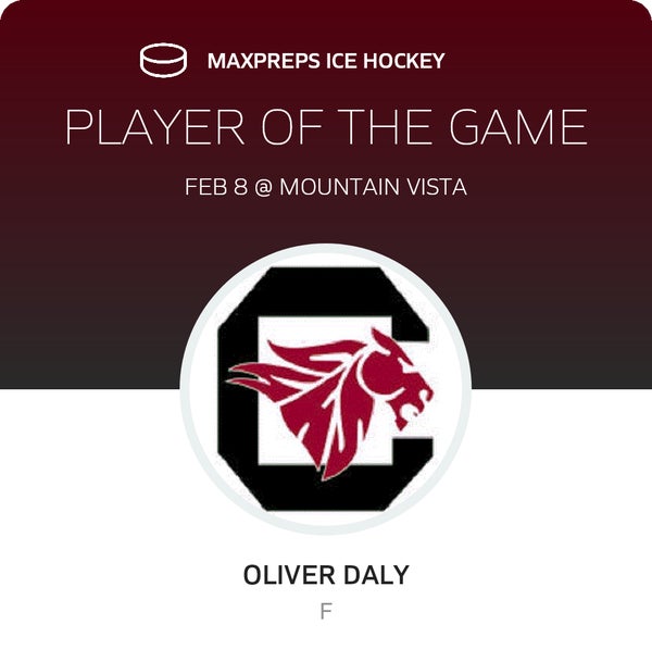 #28 Oliver Daly Player of the Game badge