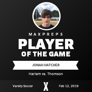 #11 Jonah Hatcher Player of the Game badge