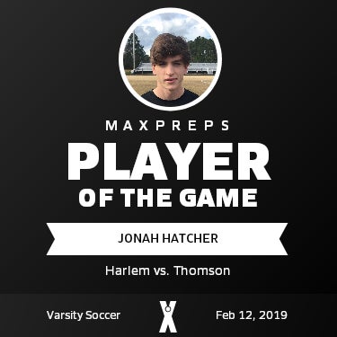 #11 Jonah Hatcher Player of the Game badge