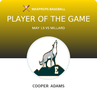 #10 Cooper  Adams Player of the Game badge
