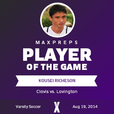 #12 Kousei Richeson Player of the Game badge