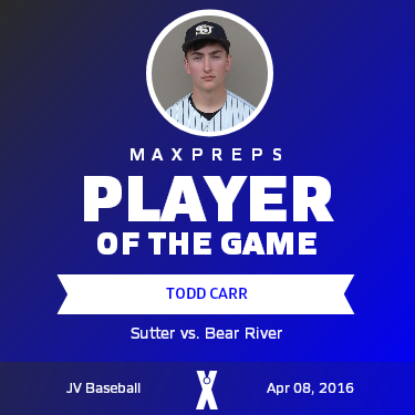 #7 Todd Carr Player of the Game badge