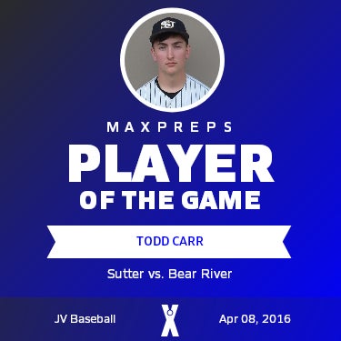 #7 Todd Carr Player of the Game badge