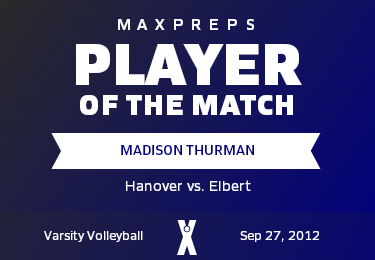 #8 Madison Thurman Player of the Game badge