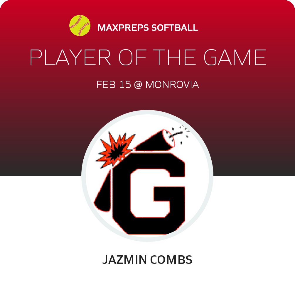 #17 Jazmin Combs Player of the Game badge