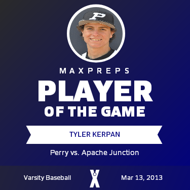 #6 Tyler Kerpan Player of the Game badge