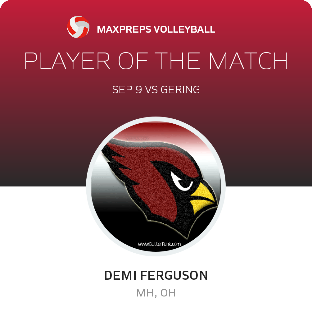 #3 Demi Ferguson Player of the Game badge