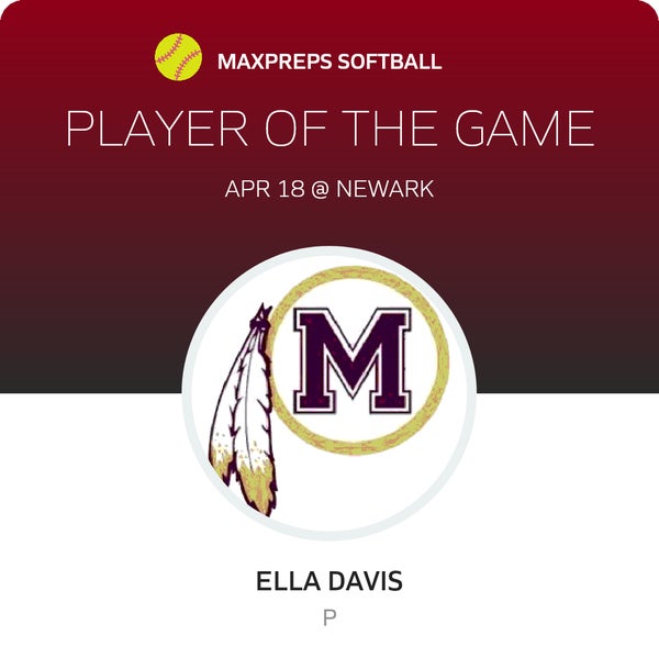 #7 Ella Davis Player of the Game badge