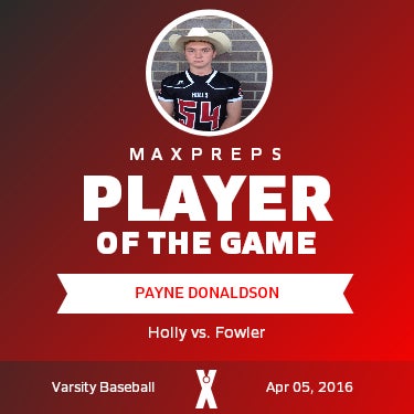 #9 Payne Donaldson Player of the Game badge