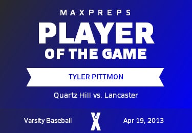 #23 Tyler Pittmon Player of the Game badge