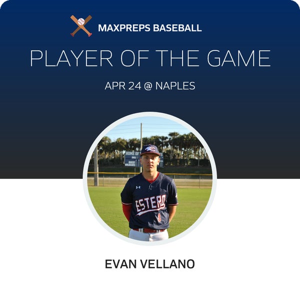 #3 Evan Vellano Player of the Game badge