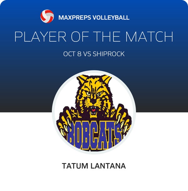 #12 Tatum Lantana Player of the Game badge