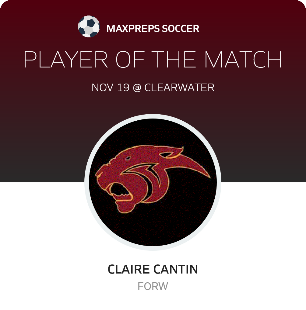 #23 Claire Cantin Player of the Game badge