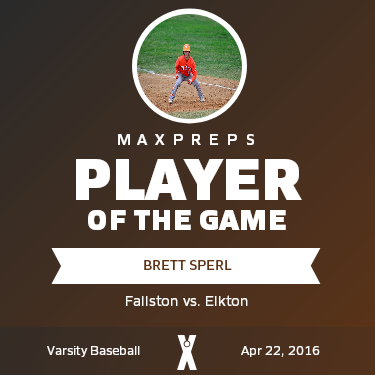 #6 Brett Sperl Player of the Game badge
