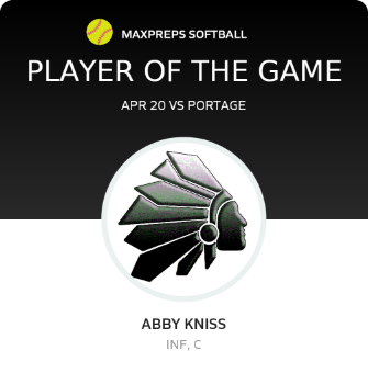 #23 Abby Kniss Player of the Game badge