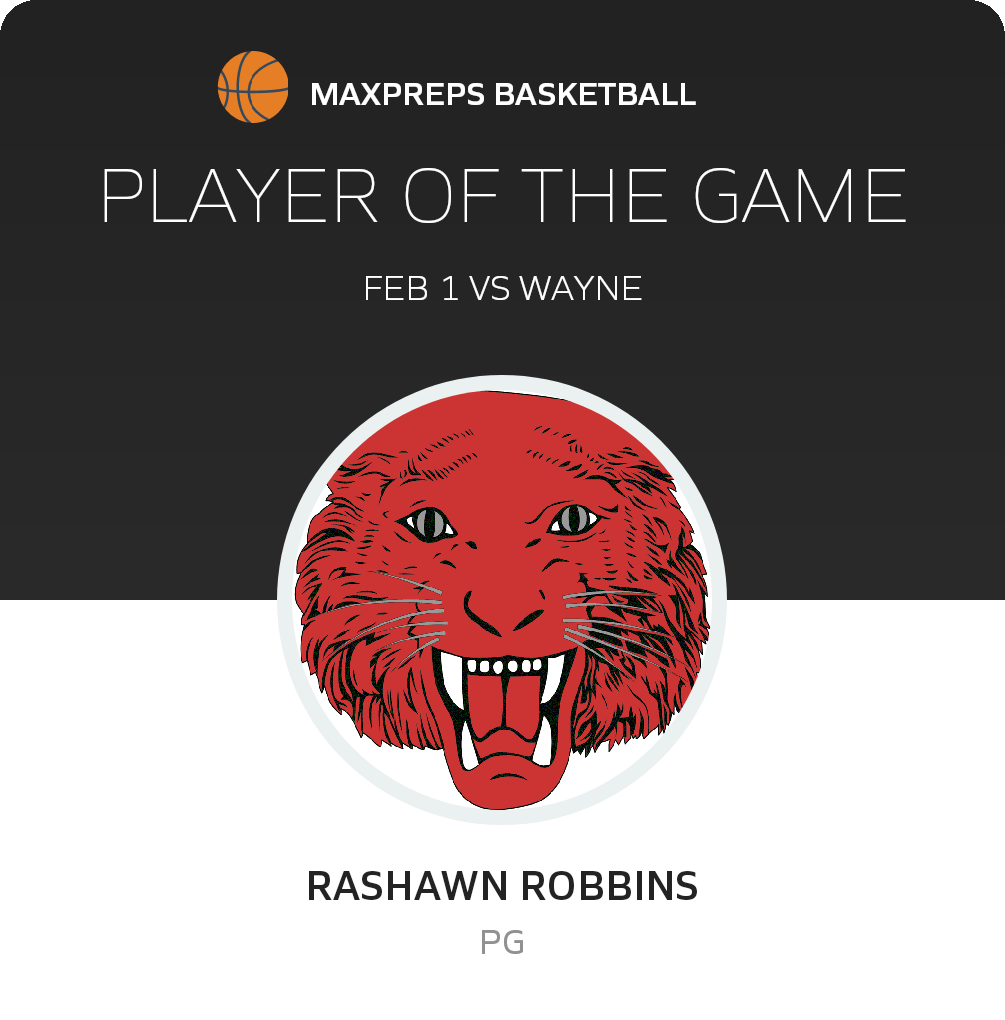 #0 Rashawn Robbins Player of the Game badge
