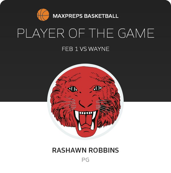 #0 Rashawn Robbins Player of the Game badge