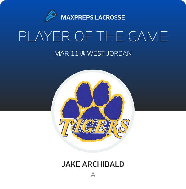 #17 Jake Archibald Player of the Game badge