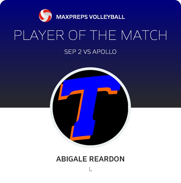 #1 Abigale Reardon Player of the Game badge