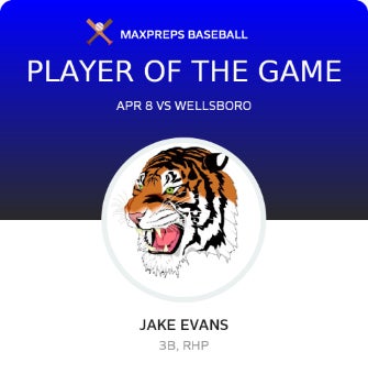 #11 Jake Evans Player of the Game badge