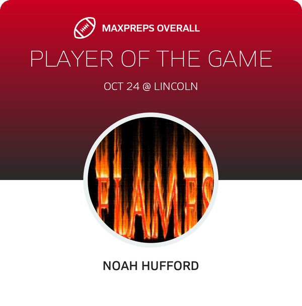 #5 Noah Hufford Player of the Game badge