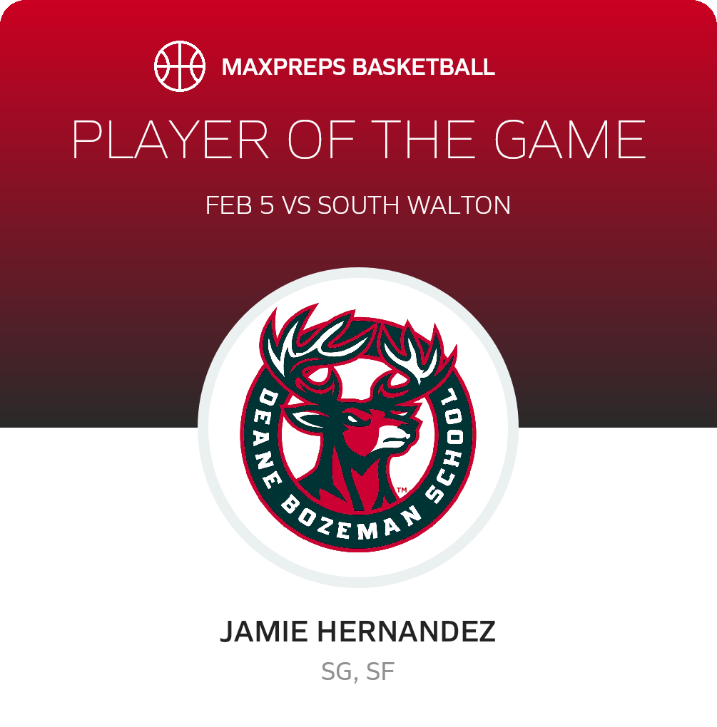 #2 Jamie Hernandez Player of the Game badge