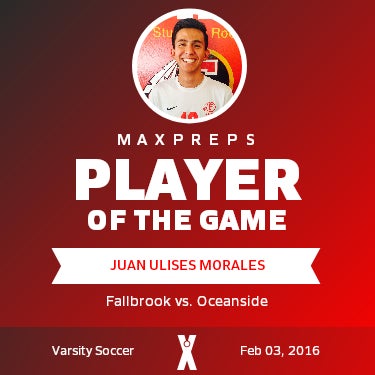 #10 Juan Ulises Morales Player of the Game badge