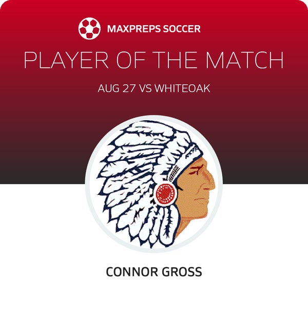 Connor Gross Player of the Game badge
