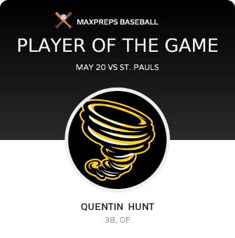 #7 Quentin  Hunt Player of the Game badge