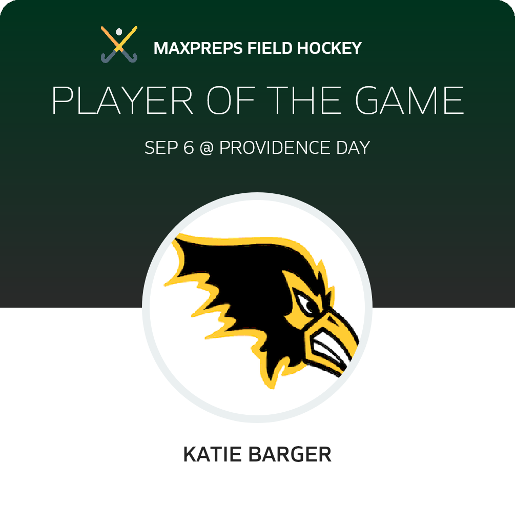 #4 Katie Barger Player of the Game badge