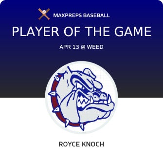 #12 Royce Knoch Player of the Game badge