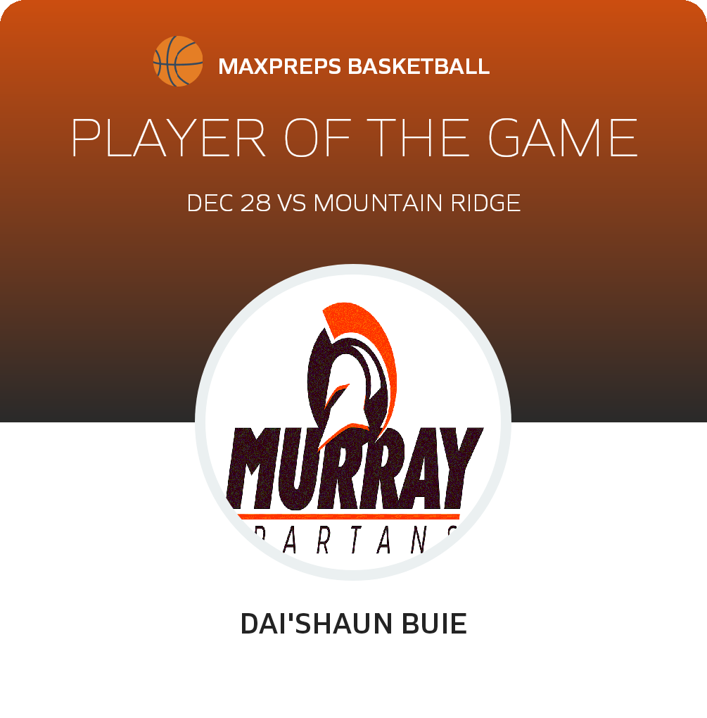 #11 Dai'shaun Buie Player of the Game badge