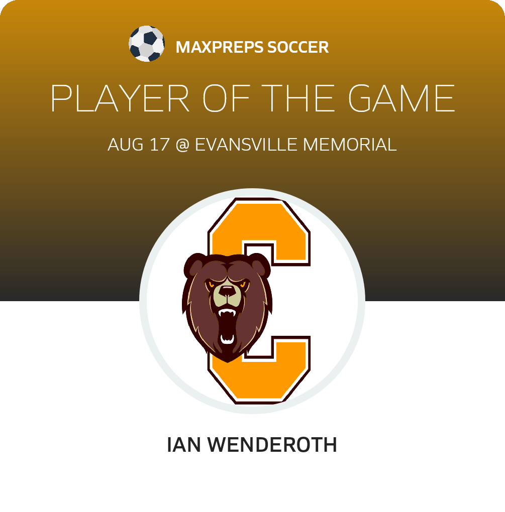 #9 Ian Wenderoth Player of the Game badge
