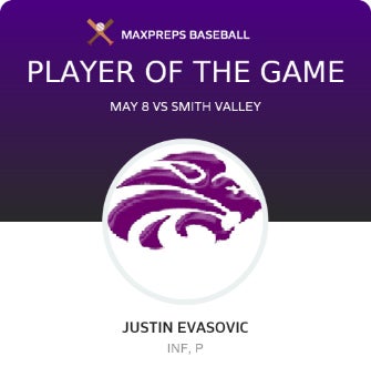 #7 Justin Evasovic Player of the Game badge