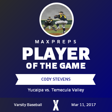 #8 Cody Stevens Player of the Game badge