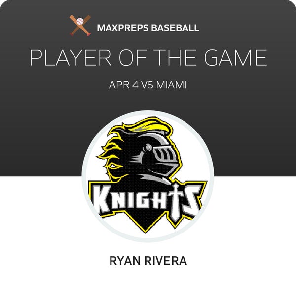 #23 Ryan Rivera Player of the Game badge