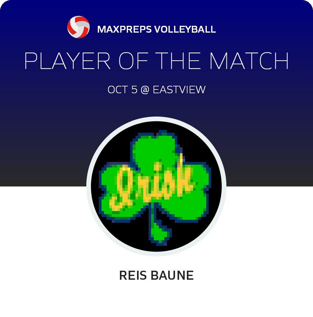 #1 Reis Baune Player of the Game badge
