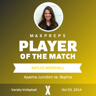 #17 Kaylee Marshall Player of the Game badge