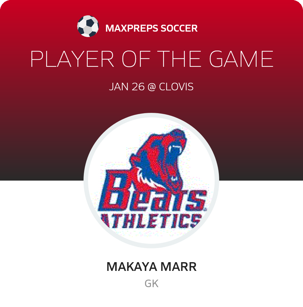 #01 Makaya Marr Player of the Game badge