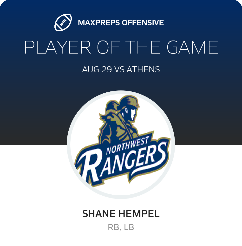 #20 Shane Hempel Player of the Game badge