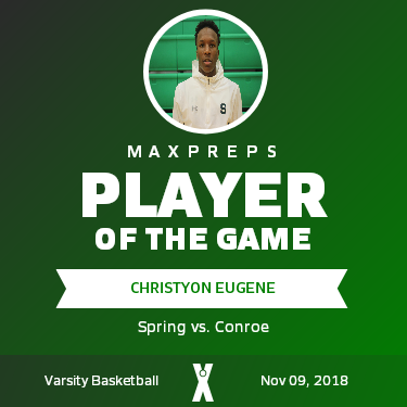 #5 Christyon Eugene Player of the Game badge