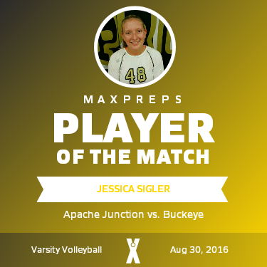 #9 Jessica Sigler Player of the Game badge