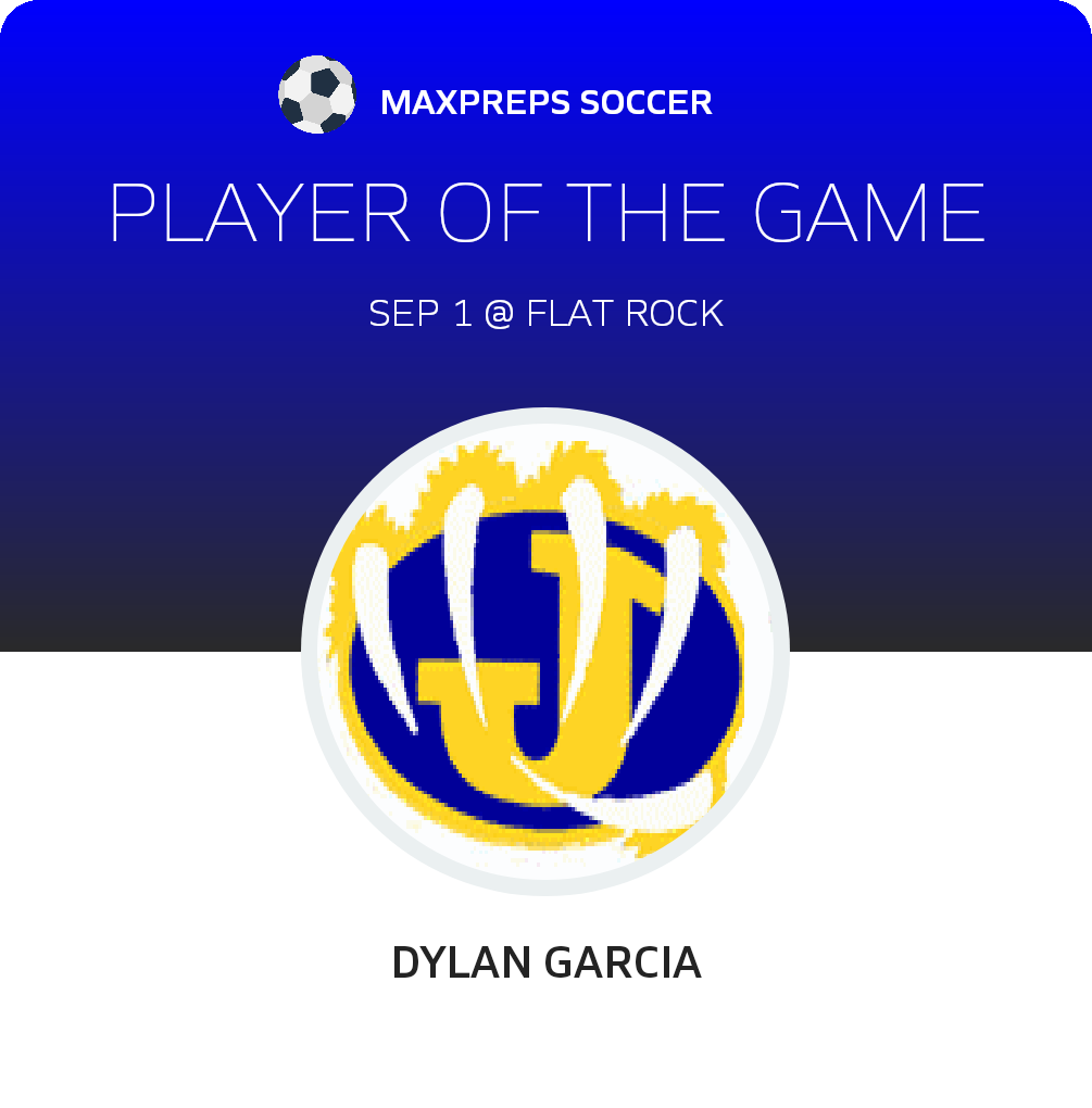 #1 Dylan Garcia Player of the Game badge