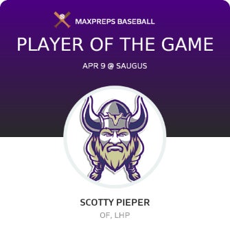 #2 Scotty Pieper Player of the Game badge