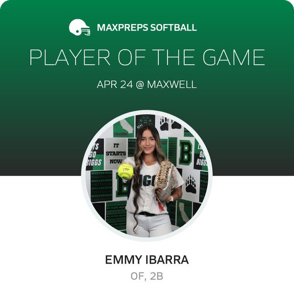 #2 Emmy Ibarra Player of the Game badge
