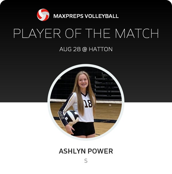 #18 Ashlyn Power Player of the Game badge