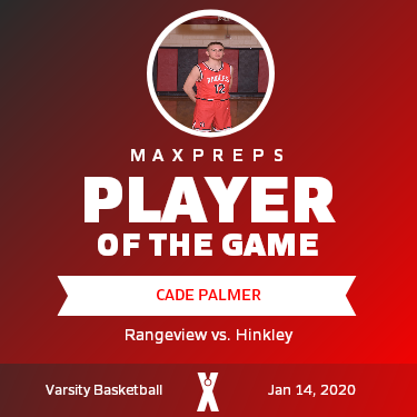 #12 Cade Palmer Player of the Game badge