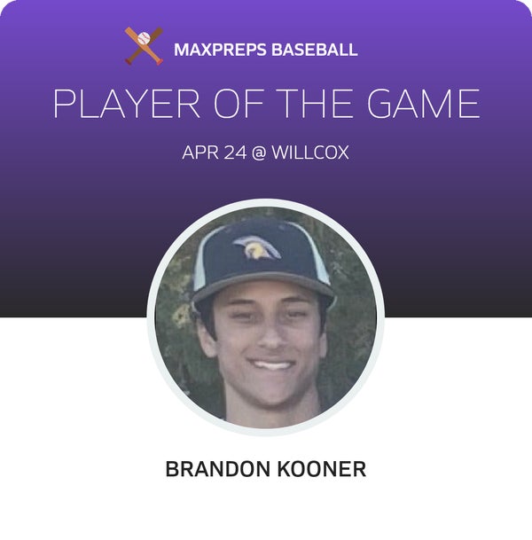 #23 Brandon Kooner Player of the Game badge