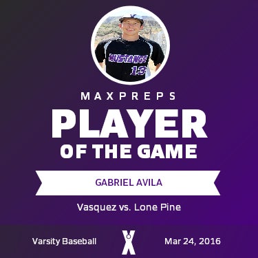 #13 Gabriel Avila Player of the Game badge