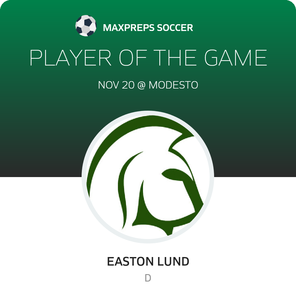 #7 Easton Lund Player of the Game badge